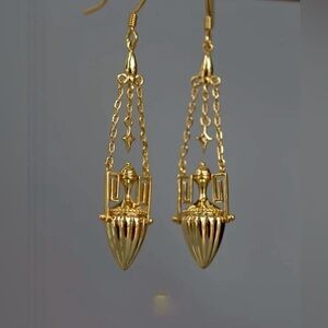 Gold Hanging Earrings